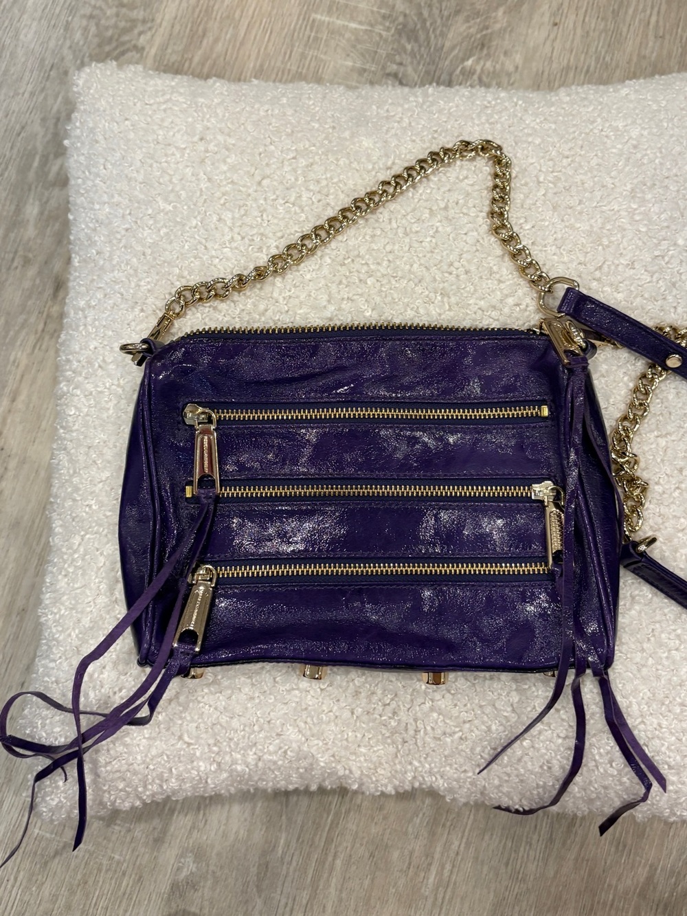 Rebecca Minkoff Crossbody Bag with Gold Chain Strap
